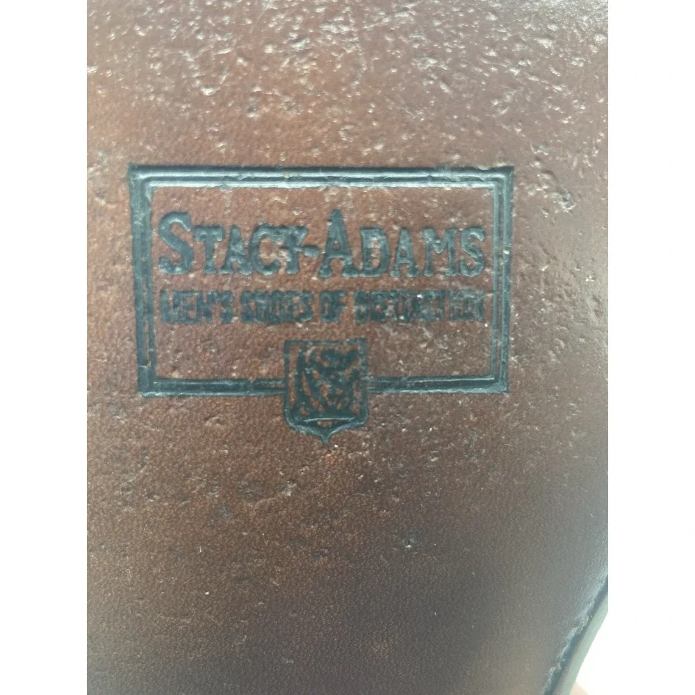 Stacy Adams Men Size 9D Brown Leather Cap Toe Oxford Dress Shoes‎ Classic Formal